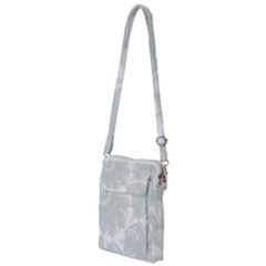 Mint Cream And White Intricate Swirl Spiral Multi Function Travel Bag by SpinnyChairDesigns