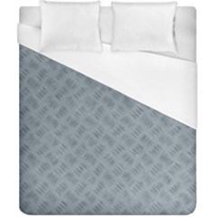 Grey Diamond Plate Metal Texture Duvet Cover (california King Size) by SpinnyChairDesigns