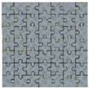 Grey Diamond Plate Metal Texture Wooden Puzzle Square View1