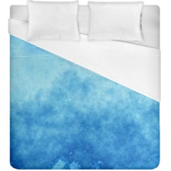Abstract Sky Blue Texture Duvet Cover (king Size) by SpinnyChairDesigns