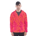 Pink and Orange Swirl Men s Hooded Windbreaker View1