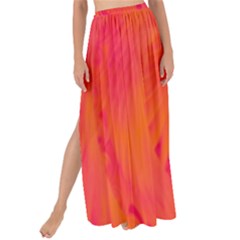 Pink And Orange Swirl Maxi Chiffon Tie-up Sarong by SpinnyChairDesigns