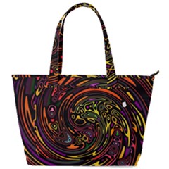 Abstract Tribal Swirl Back Pocket Shoulder Bag  by SpinnyChairDesigns