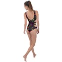 Abstract Tribal Swirl Side Cut Out Swimsuit View2