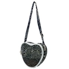 Urban Camouflage Black Grey Brown Heart Shoulder Bag by SpinnyChairDesigns