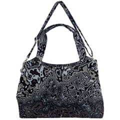 Urban Camouflage Black Grey Brown Double Compartment Shoulder Bag by SpinnyChairDesigns