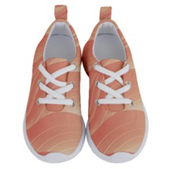 Coral Peach Swoosh Running Shoes by SpinnyChairDesigns