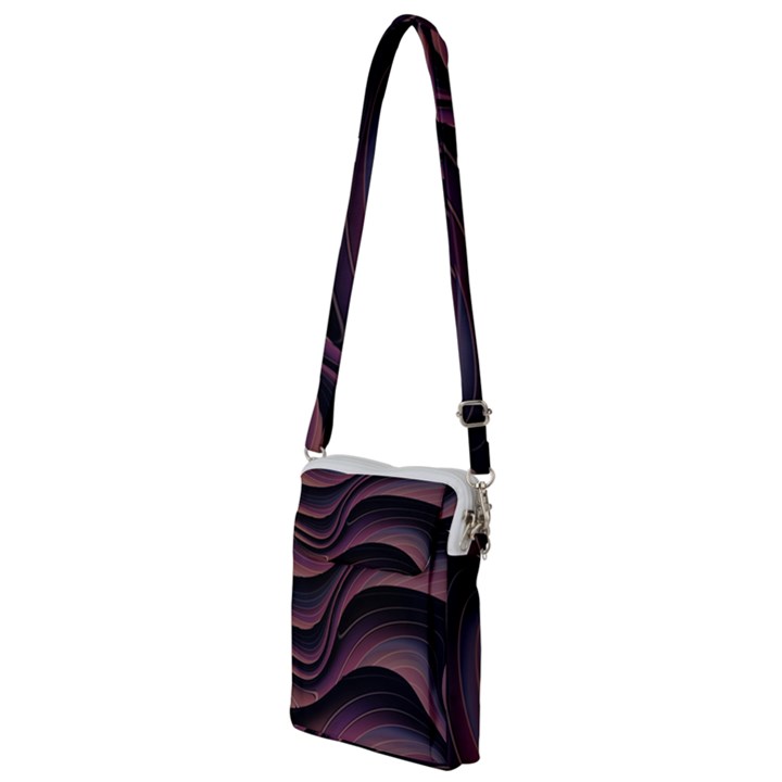 Dark Purple and Black Swoosh Multi Function Travel Bag