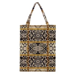 Antique Black And Gold Classic Tote Bag by SpinnyChairDesigns