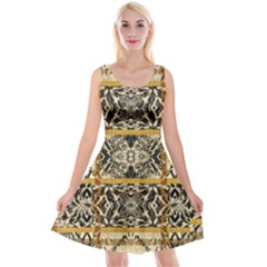 Antique Black And Gold Reversible Velvet Sleeveless Dress by SpinnyChairDesigns