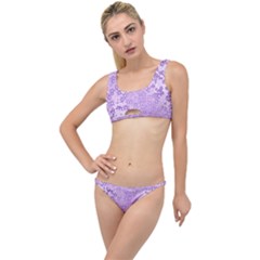 Purple Wildflowers Pattern The Little Details Bikini Set by SpinnyChairDesigns