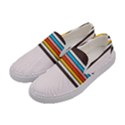 Vintage Stripes Women s Canvas Slip Ons View2