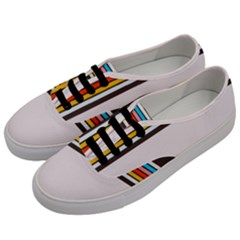 Vintage Stripes Men s Classic Low Top Sneakers by tmsartbazaar