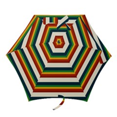 Rainbow Stripes Mini Folding Umbrellas by tmsartbazaar