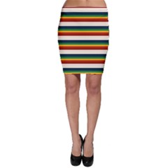 Rainbow Stripes Bodycon Skirt