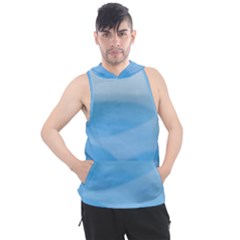 Aquamarine Men s Sleeveless Hoodie