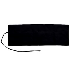 Rich Ebony Roll Up Canvas Pencil Holder (m)