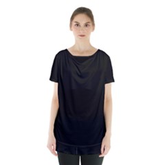 Rich Ebony Skirt Hem Sports Top by Janetaudreywilson