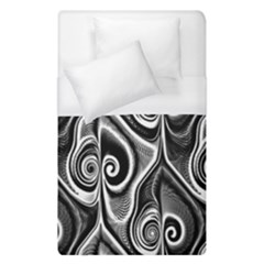 Abstract Black And White Swirls Spirals Duvet Cover (single Size) by SpinnyChairDesigns