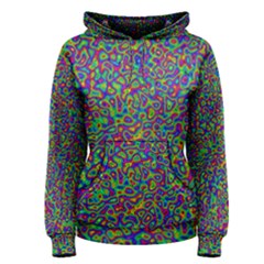 Abstract Rainbow Marble Camouflage Women s Pullover Hoodie