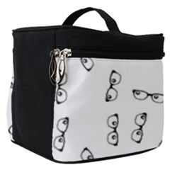 Geek Glasses With Eyes Make Up Travel Bag (small) by SpinnyChairDesigns