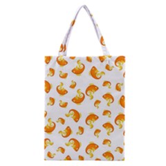 Orange Goldfish Pattern Classic Tote Bag by SpinnyChairDesigns
