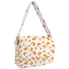 Orange Goldfish Pattern Courier Bag by SpinnyChairDesigns