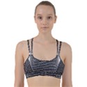 Black and White Abstract Grunge Stripes Line Them Up Sports Bra View1