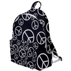 Black And White Peace Symbols The Plain Backpack by SpinnyChairDesigns