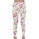 Colorful Rainbow Peace Symbols Classic Yoga Leggings View1