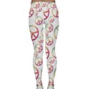 Colorful Rainbow Peace Symbols Classic Yoga Leggings View2