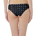 Abstract Black Checkered Pattern Hipster Bikini Bottoms View2