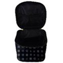 Abstract Black Checkered Pattern Make Up Travel Bag (Small) View3