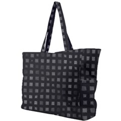 Abstract Black Checkered Pattern Simple Shoulder Bag by SpinnyChairDesigns