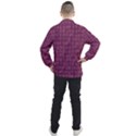 Plum Abstract Checks Pattern Men s Half Zip Pullover View2