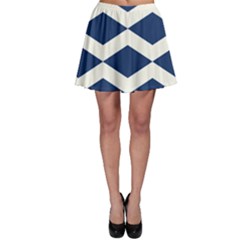 Diamonds Blue Skater Skirt