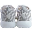 Truchet Tiles Grey White Pattern Mens Athletic Shoes View4