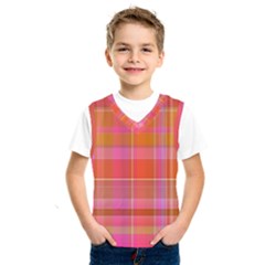 Pink Orange Madras Plaid Kids  Sportswear