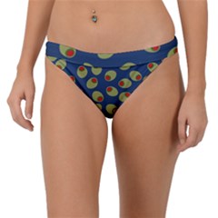 Green Olives With Pimentos Band Bikini Bottom by SpinnyChairDesigns