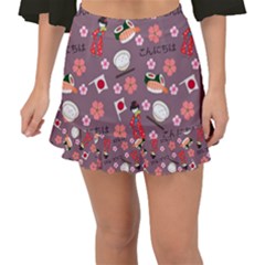 Japan Girls Fishtail Mini Chiffon Skirt