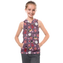 Japan Girls Kids  Sleeveless Hoodie