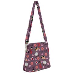 Japan Girls Zipper Messenger Bag by kiroiharu