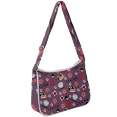 Japan Girls Zip Up Shoulder Bag by kiroiharu