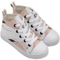 Pink and Blue Marble Kids  Mid-Top Canvas Sneakers View3