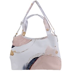 Pink And Blue Marble Double Compartment Shoulder Bag by kiroiharu