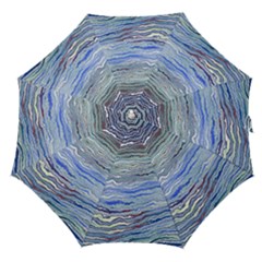Blue Abstract Stripes Straight Umbrellas