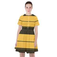 Vintage Yellow Sailor Dress by tmsartbazaar