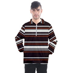 Classic Coffee Brown Men s Half Zip Pullover by tmsartbazaar