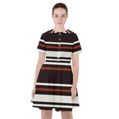 Classic Coffee Brown Sailor Dress by tmsartbazaar