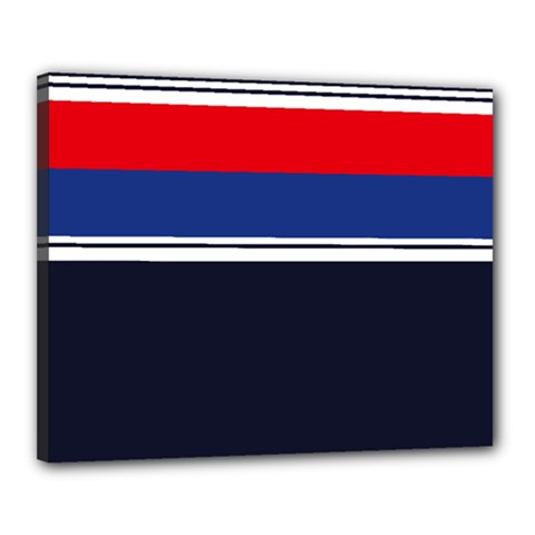 Casual Uniform Stripes Canvas 20  X 16  (stretched) by tmsartbazaar